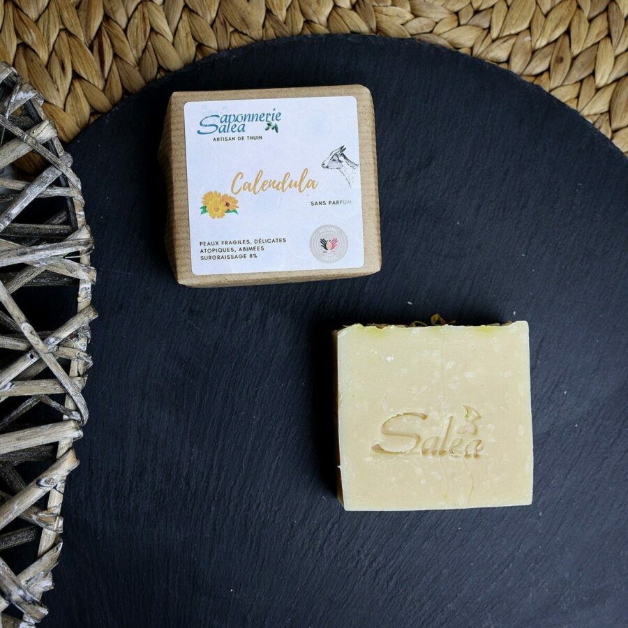 Savon au lait de Chèvre et Calendula