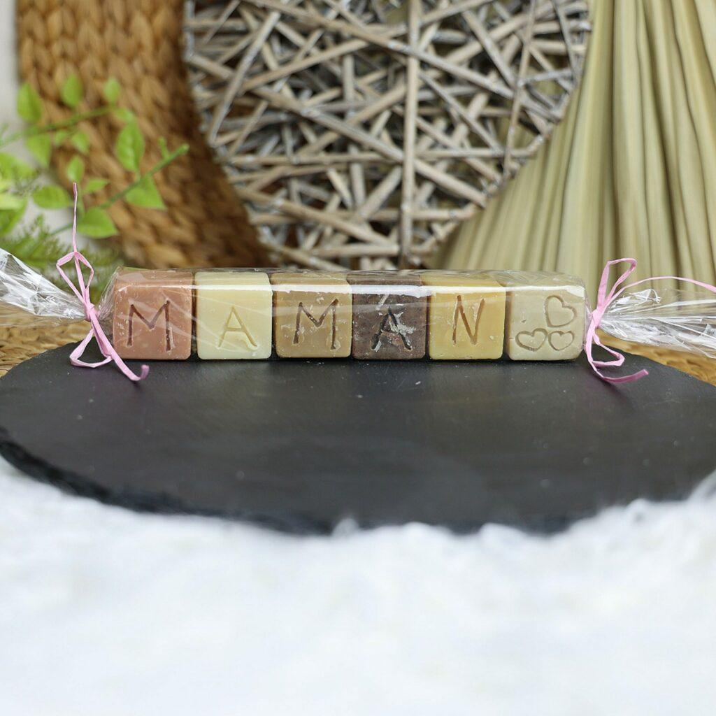 Savons cube “Lettres” personnalisés